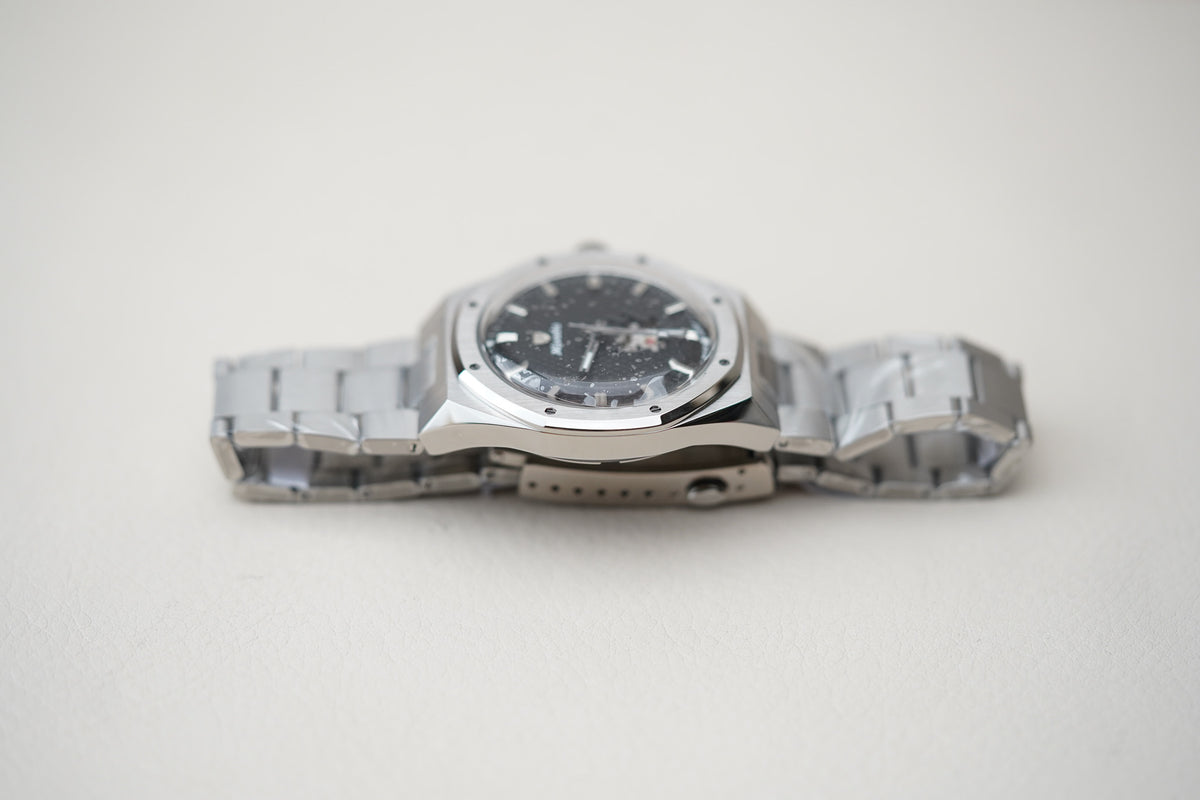 Nivada Grenchen F77 MK2 Open Heart Titanium 38mm 68023A77
