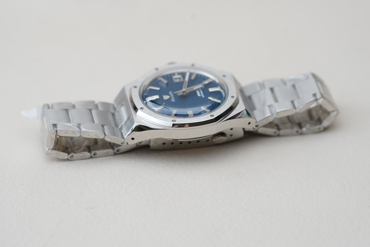 Nivada Grenchen F77 MK2 SST Blue Dial Date 69013A77