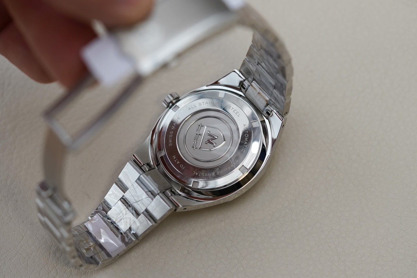 Nivada Grenchen F77 MK2 SST White Dial Date 69014A77