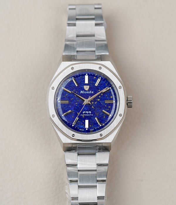Nivada Grenchen F77 MKII SST Lapis Lazuli Dial 68048A77