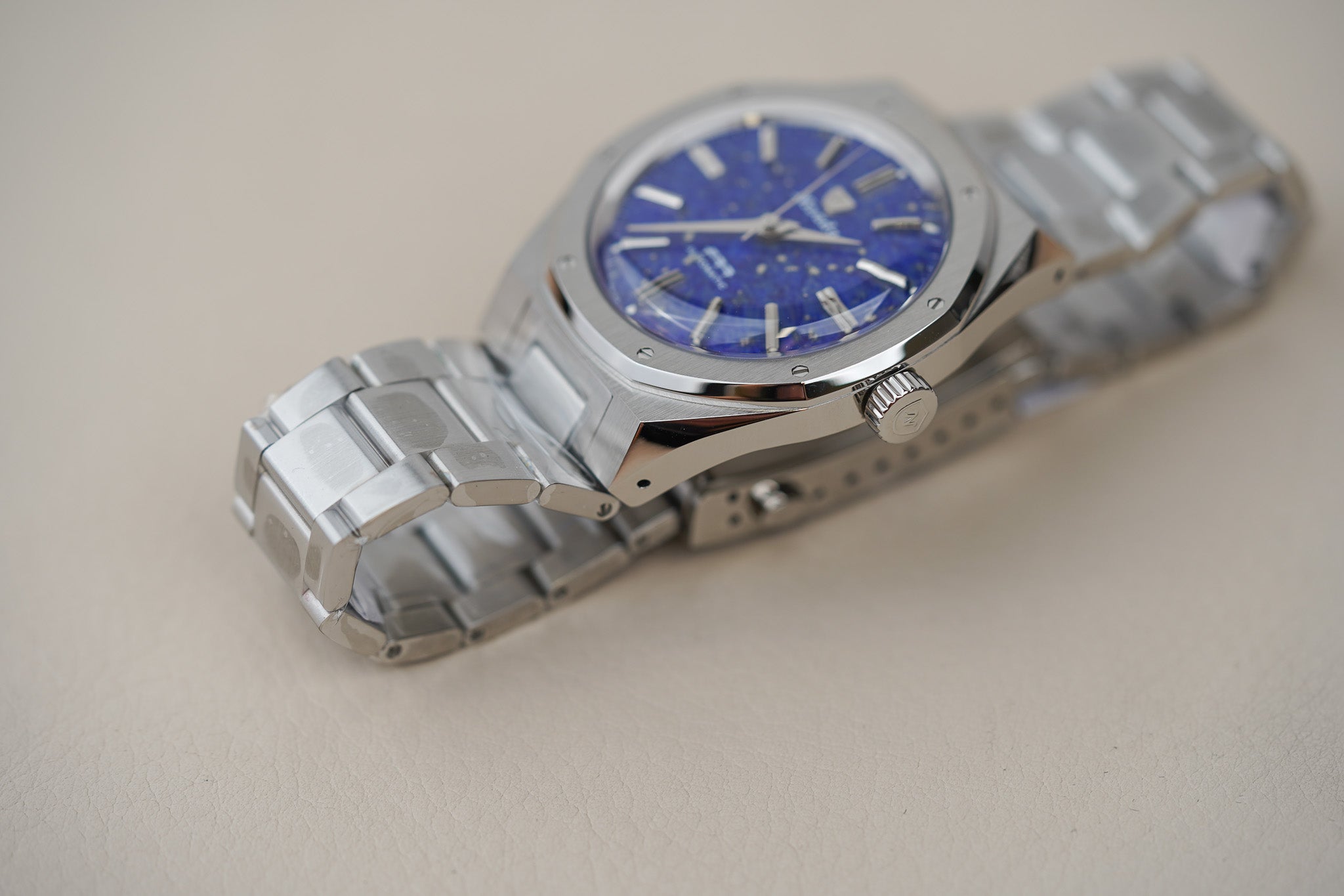 Nivada Grenchen F77 MKII SST Lapis Lazuli Dial 68048A77
