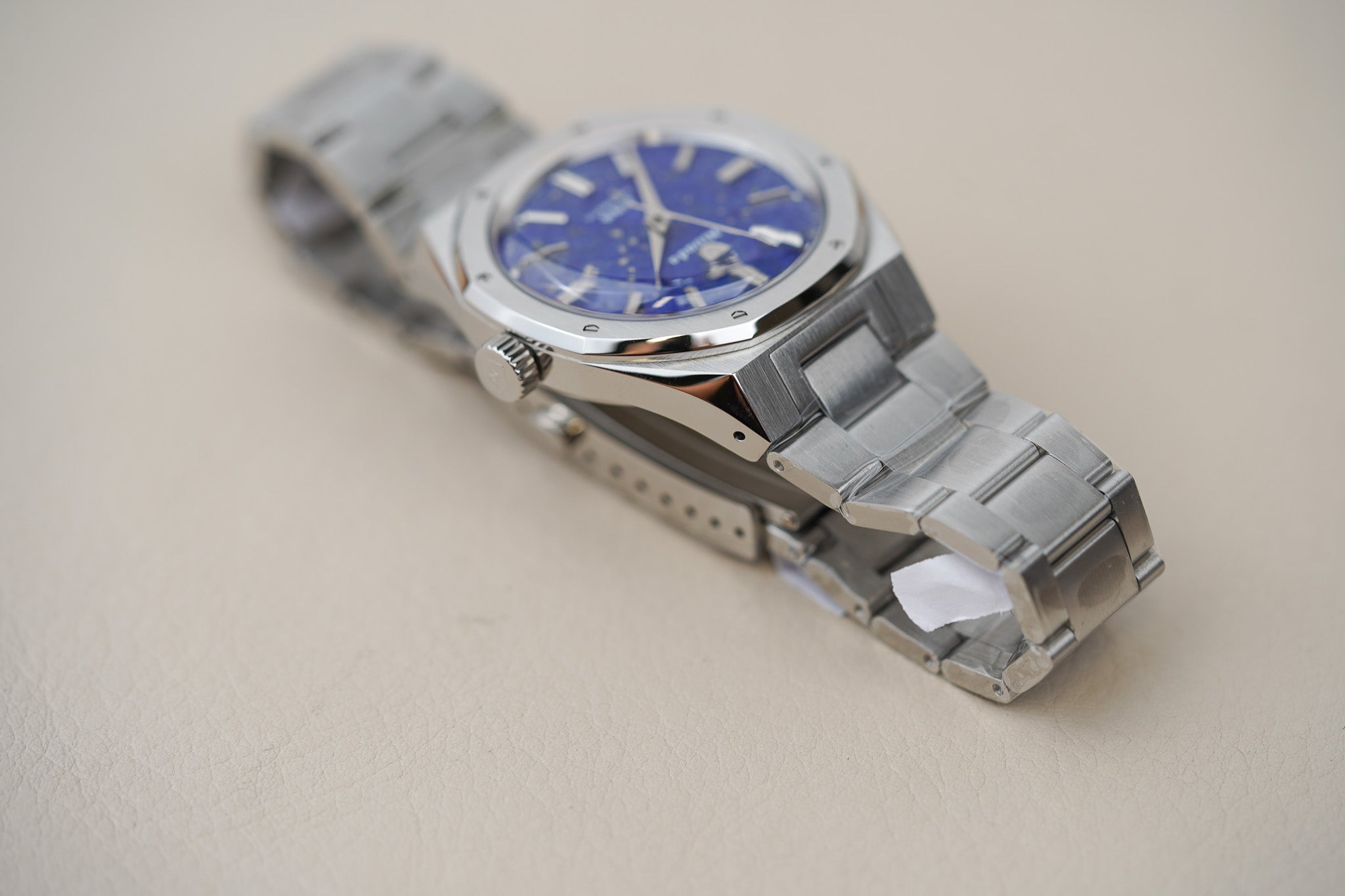 Nivada Grenchen F77 MKII SST Lapis Lazuli Dial 68048A77