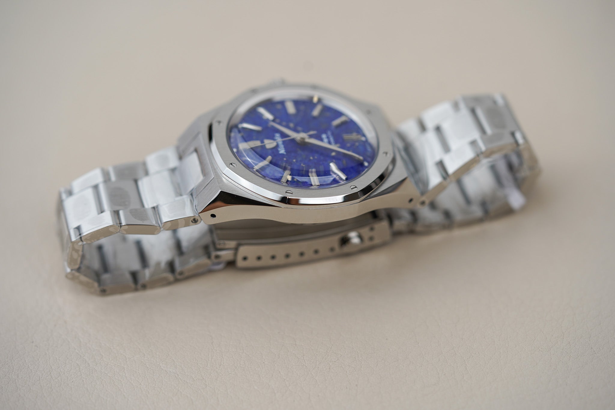 Nivada Grenchen F77 MKII SST Lapis Lazuli Dial 68048A77