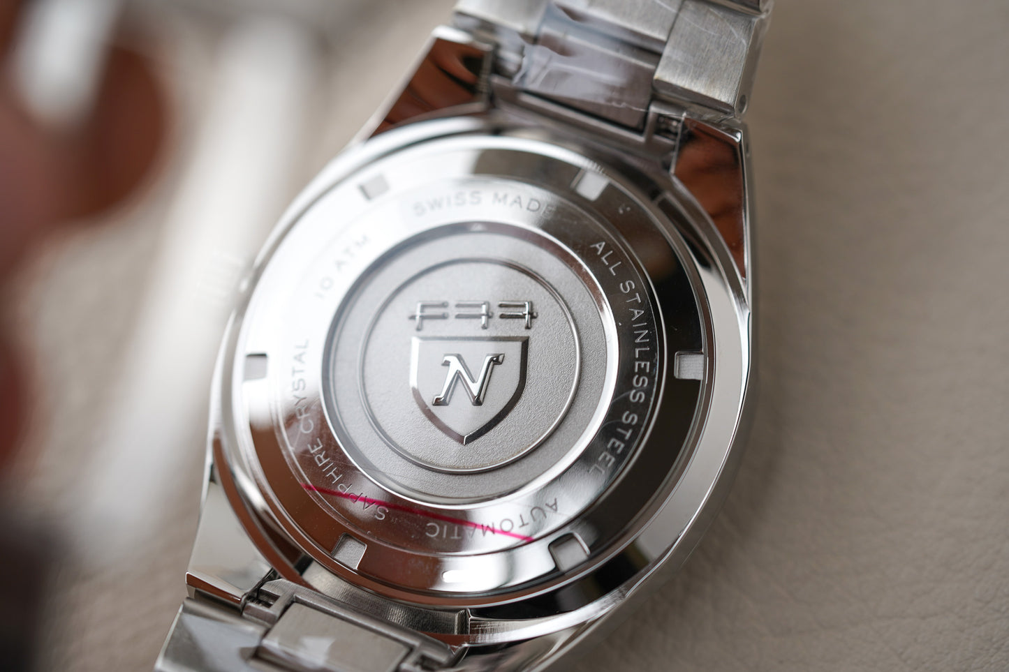 Nivada Grenchen F77 Stainless Steel 41mm Black Dial 69041A77A