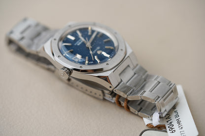 Nivada Grenchen F77 Stainless Steel 41mm Blue Dial 69041A77B