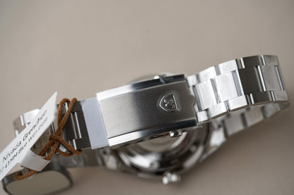 Nivada Grenchen F77 Stainless Steel 41mm Blue Dial 69041A77B