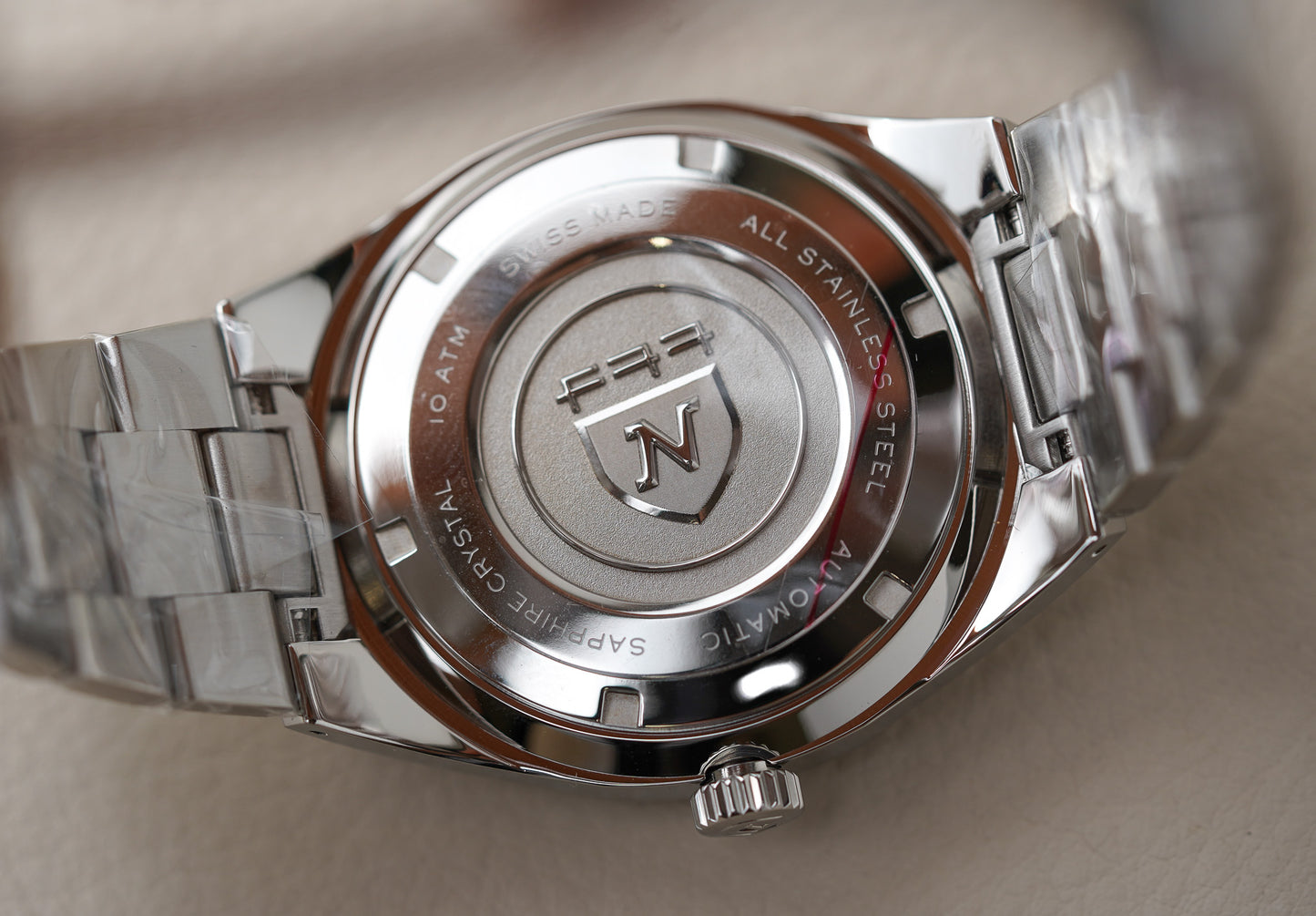 Nivada Grenchen F77 Stainless Steel 41mm Blue Dial 69041A77B