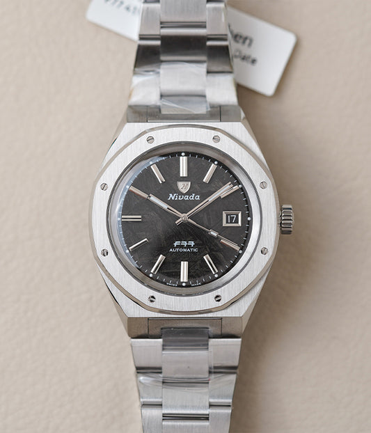 Nivada Grenchen F77 Stainless Steel 41mm Meteorite Dial 69041A77C