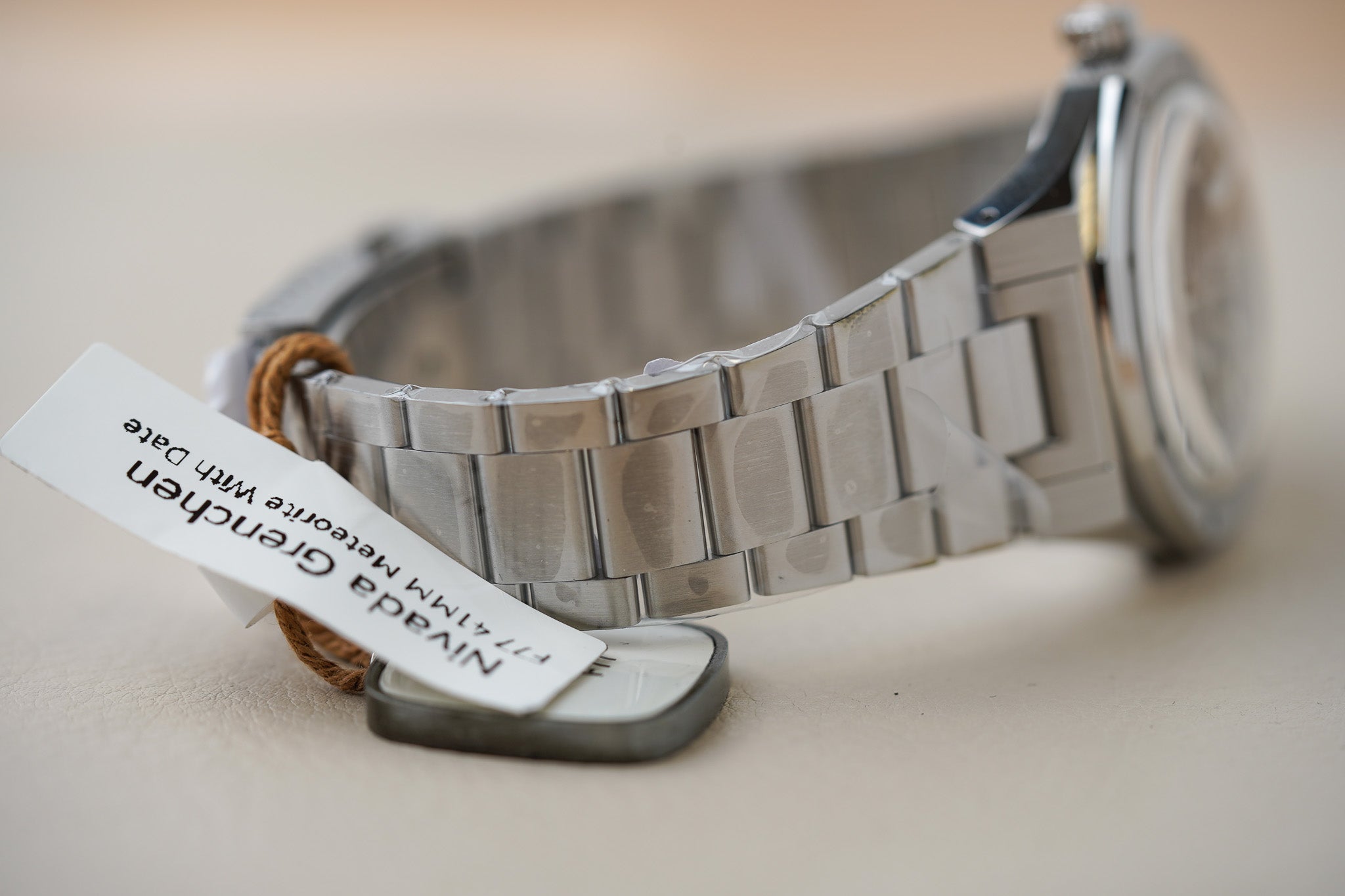 Nivada Grenchen F77 Stainless Steel 41mm Meteorite Dial 69041A77C