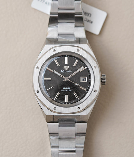 Nivada Grenchen F77 Stainless Steel 41mm Meteorite Dial 69041A77C