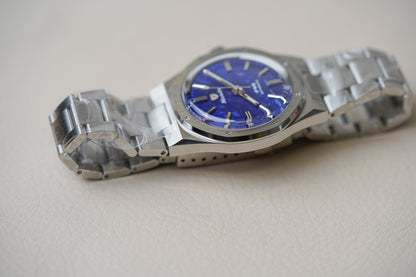 Nivada Grenchen F77 Stainless Steel Lapis Lazuli 68009A77