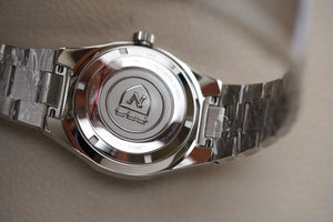 Nivada Grenchen F77 Stainless Steel Lapis Lazuli 68009A77