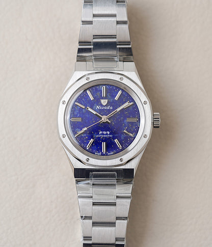 Nivada Grenchen F77 Stainless Steel Lapis Lazuli 68009A77