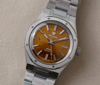 Nivada Grenchen F77 Tiger Eye MK1 Steel 68032A77