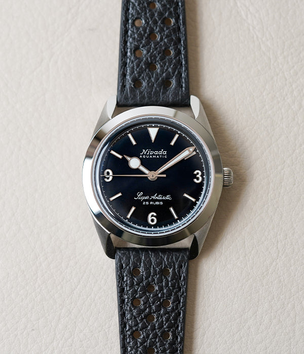 Nivada Grenchen Super Antarctic 3.6.9 Black No Vintage Effect White Lume 32039A10