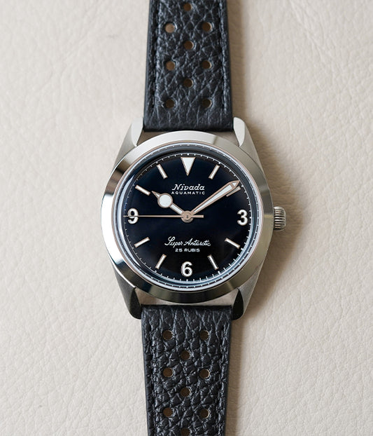 Nivada Grenchen Super Antarctic 3.6.9 Black No Vintage Effect White Lume 32039A10