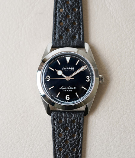 Nivada Grenchen Super Antarctic 3.6.9 Black No Vintage Effect White Lume 32039A10