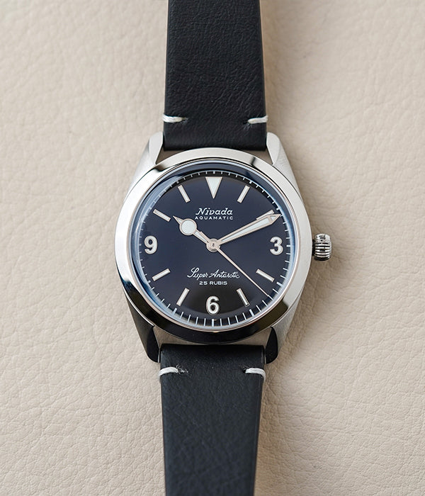 Nivada Grenchen Super Antarctic 3.6.9 Black No Vintage Effect White Lume 32039A15