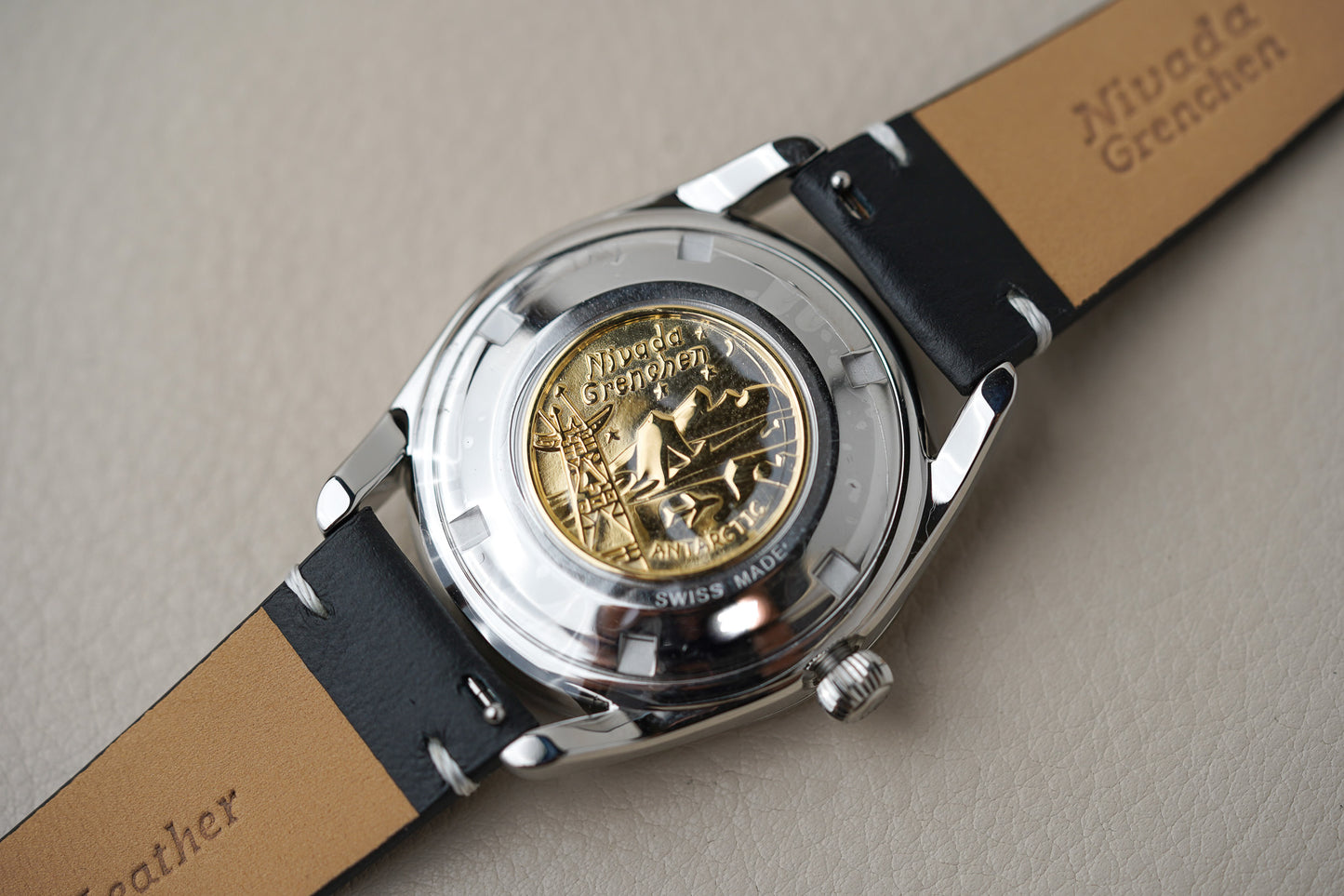 Nivada Grenchen Super Antarctic 3.6.9 Black No Vintage Effect White Lume 32039A15