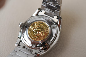 Nivada Grenchen Super Antarctic 3.6.9 Black No Vintage Effect White Lume Flat Link 32039A20