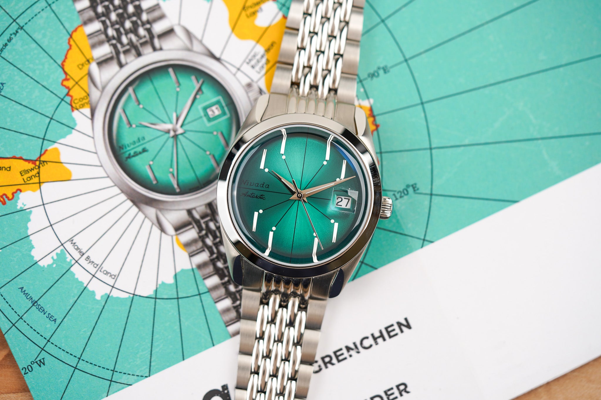 Nivada Grenchen x Ocarat Antarctic Spider Green 114438