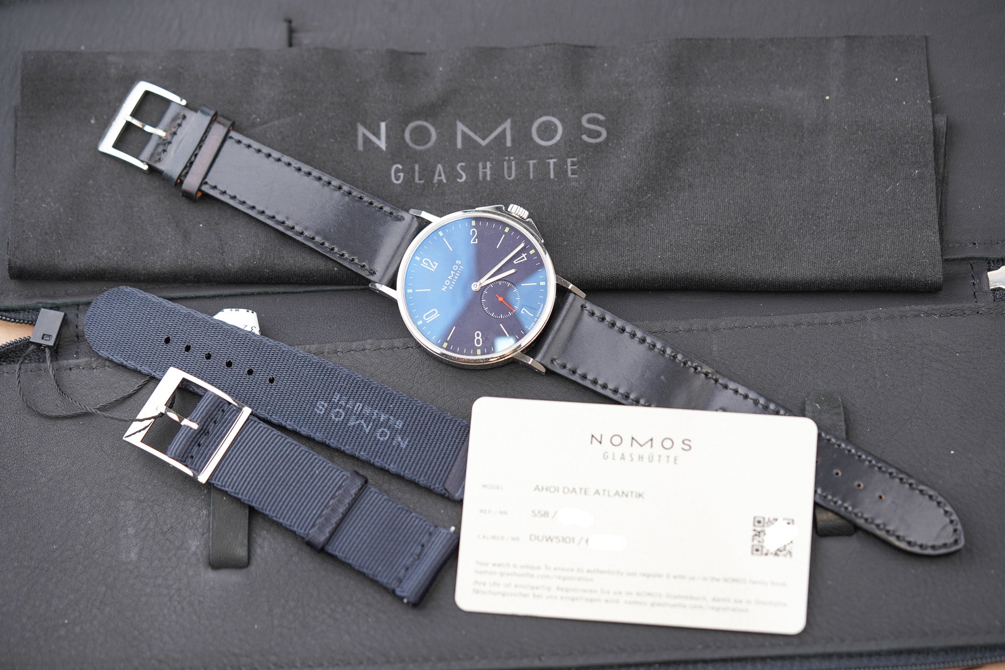 Nomos Ahoi Neomatik 38 Date Atlantic Ref 528