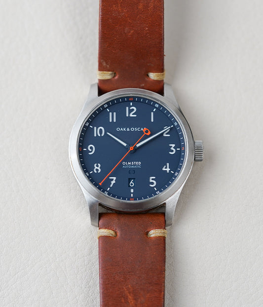 Oak & Oscar Olmsted 38 Navy Dial