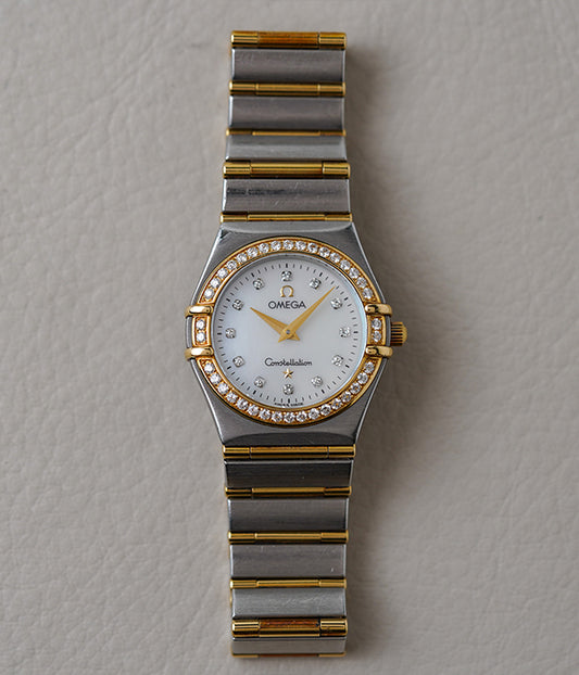 Omega Constellation Ladies Two Tone Diamond MOP Dial 1277.75