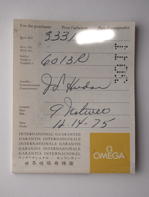 1975 Omega Flightmaster 145.036