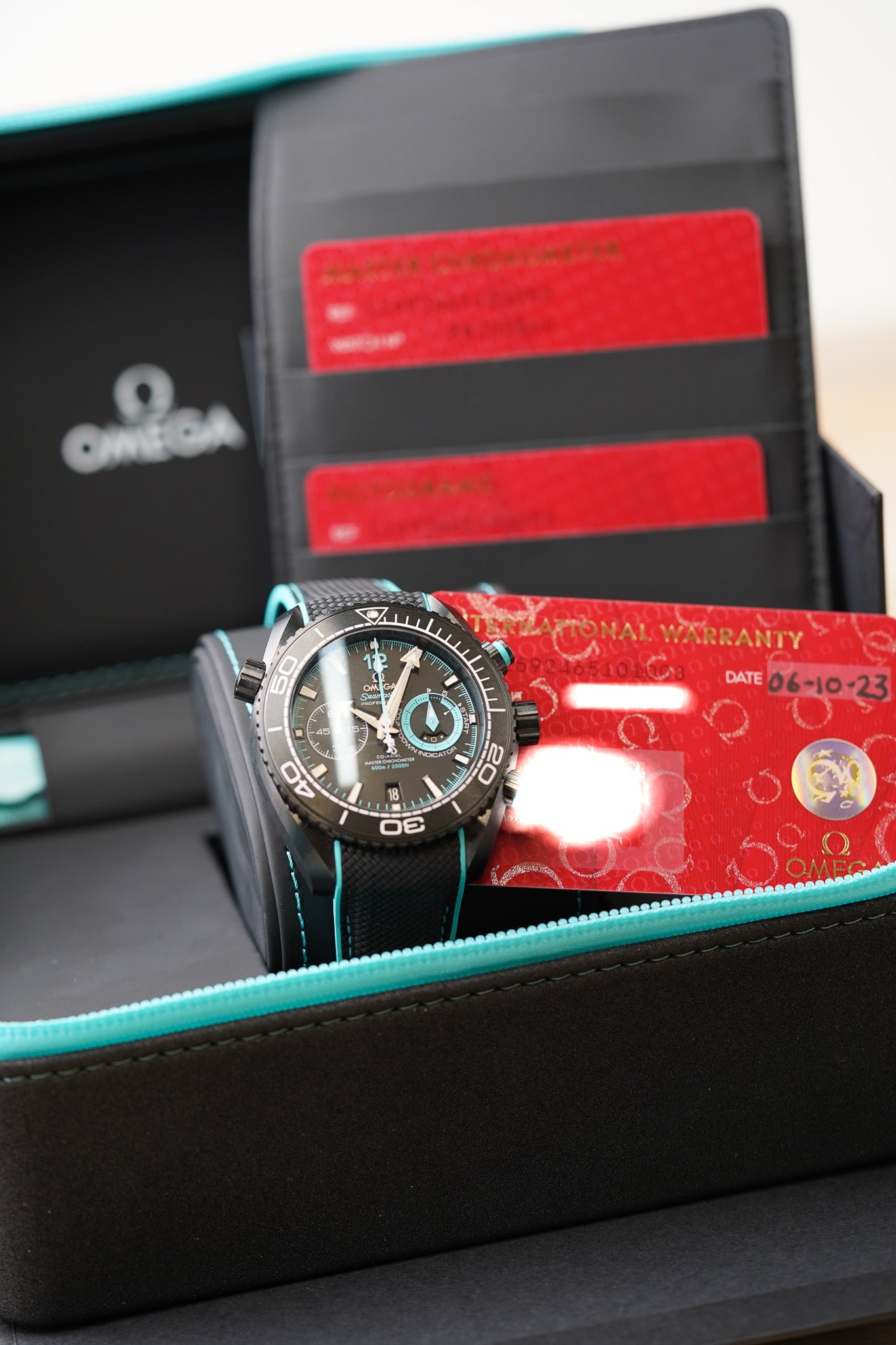 Omega Seamaster Planet Ocean 600M Chronograph ETNZ "Deep Black" 215.92.46.51.01.003