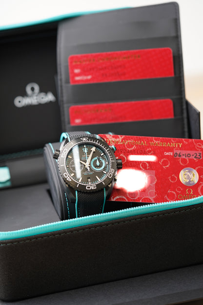 Omega Seamaster Planet Ocean 600M Chronograph ETNZ "Deep Black" 215.92.46.51.01.003