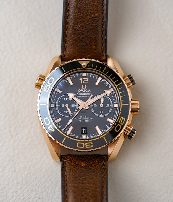 Omega Seamaster Planet Ocean Chronograph 600M Sedna Gold 215.63.46.51.01.001