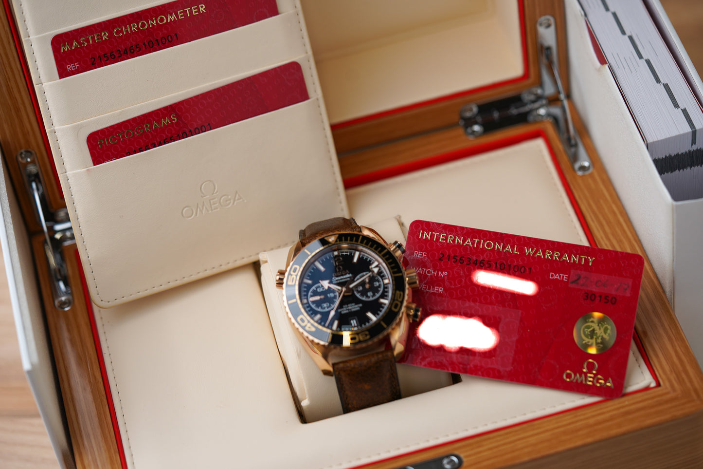 Omega Seamaster Planet Ocean Chronograph 600M Sedna Gold 215.63.46.51.01.001