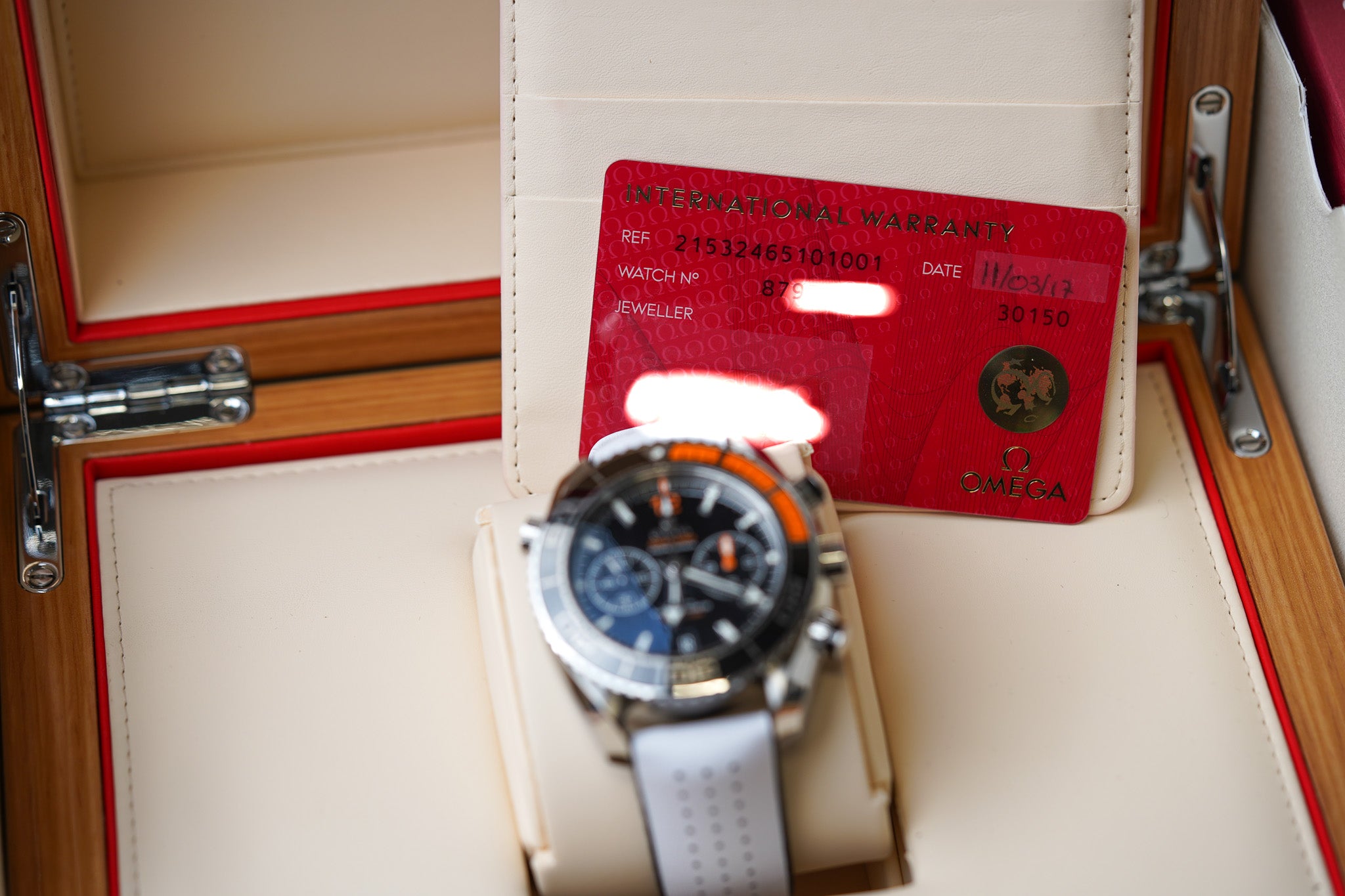 Omega Seamaster Planet Ocean Chronograph Diver 215.32.46.51.01.001 Black Orange 45.5mm