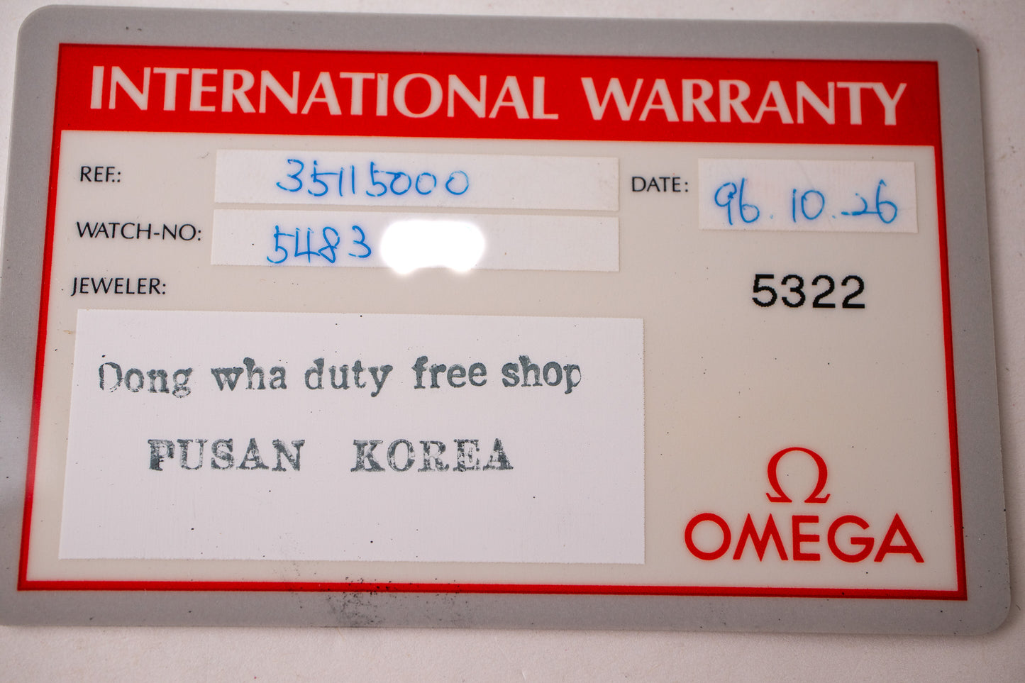 Omega Speedmaster 3511.50 Japan Edition