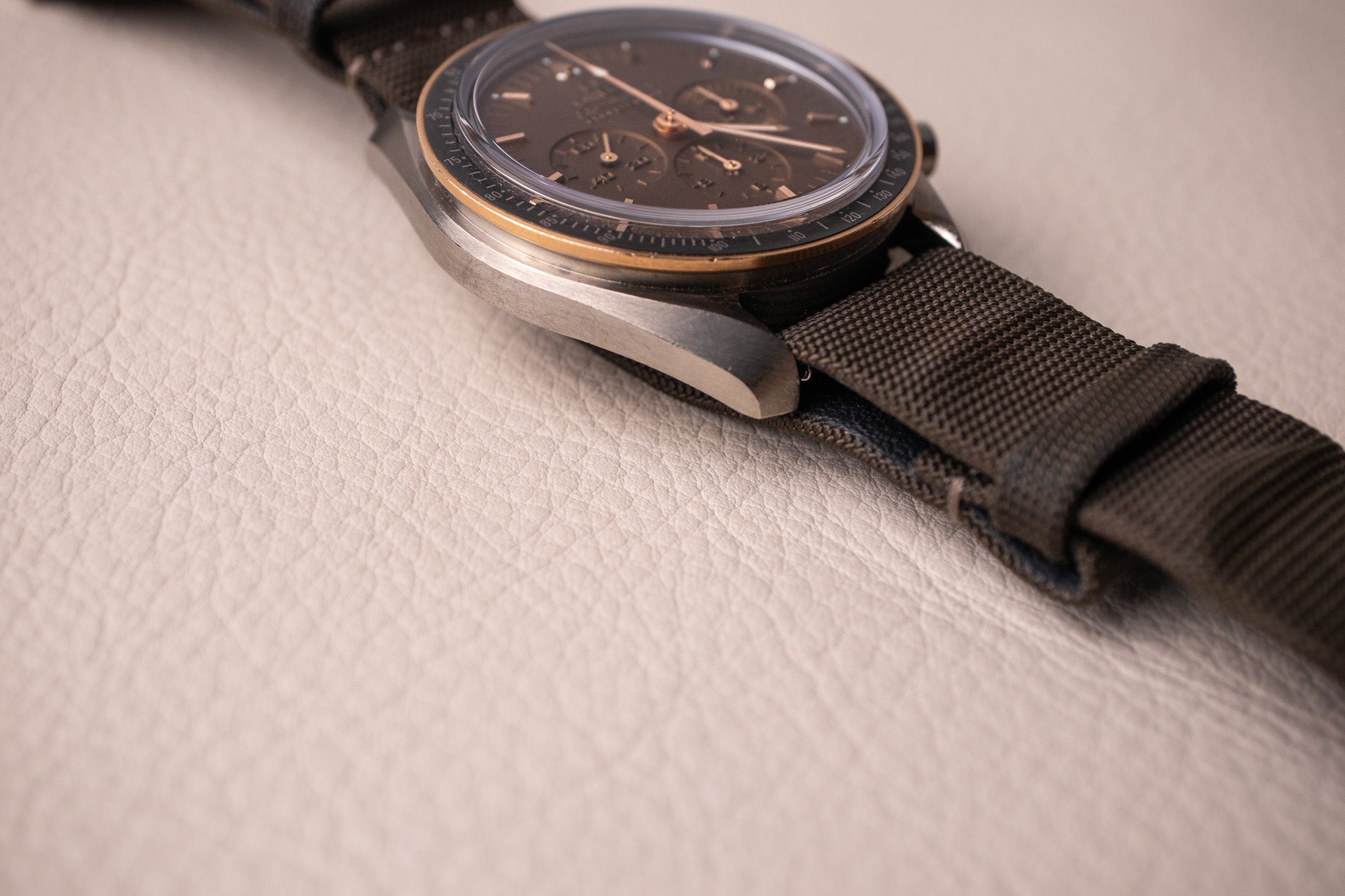 Omega Speedmaster Apollo 11 45th Anniversary Titanium Sedna Gold 3 Belmont Watches