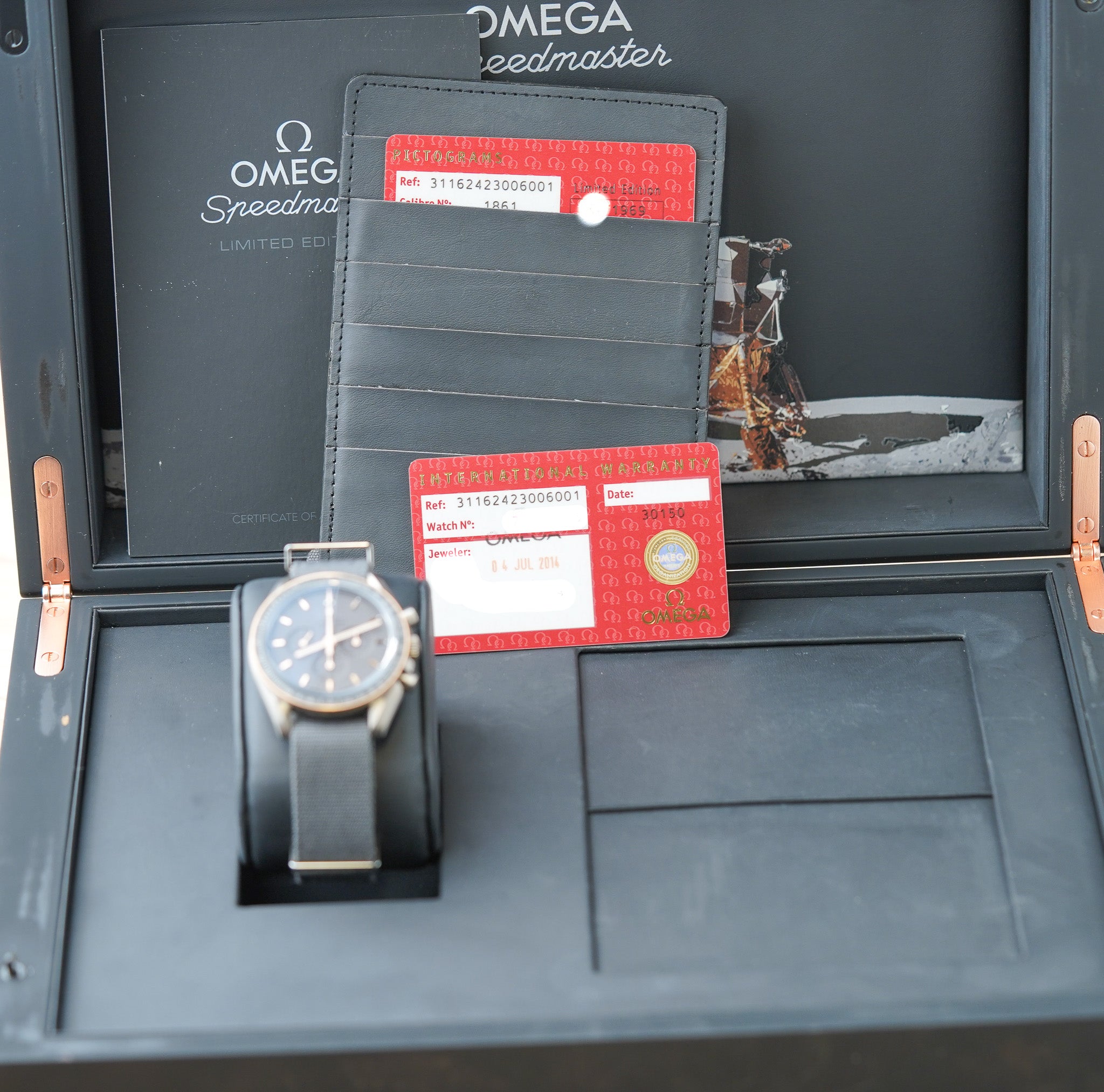 Omega Speedmaster Apollo 11 '45th Anniversary' Titanium Sedna Gold