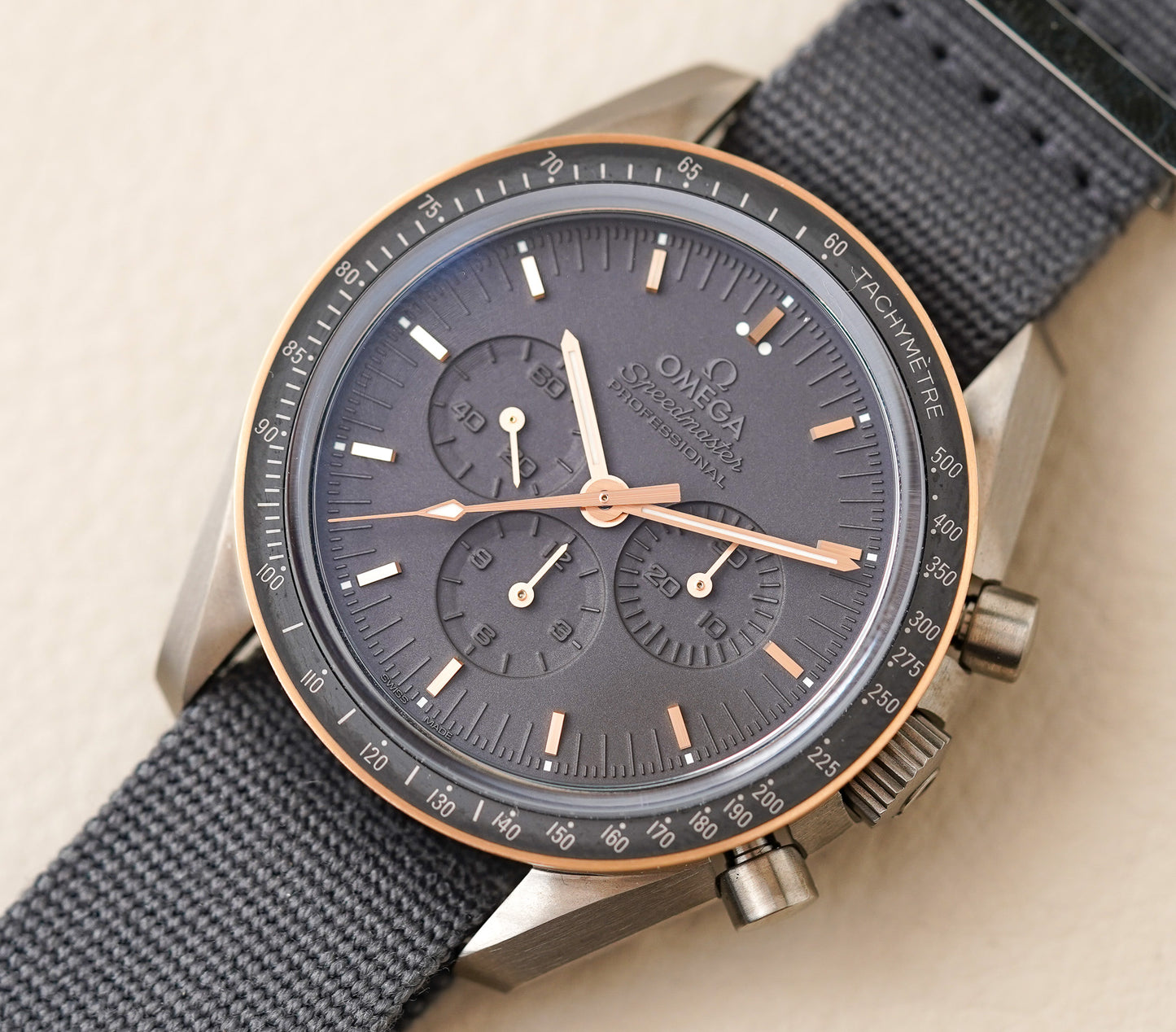 Omega Speedmaster Apollo 11 '45th Anniversary' Titanium Sedna Gold 311.62.42.30.06.001