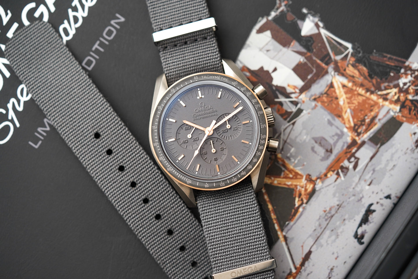 Omega Speedmaster Apollo 11 '45th Anniversary' Titanium Sedna Gold 311.62.42.30.06.001