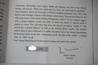 Omega Speedmaster Apollo XI 35th Anniversary 3569.31