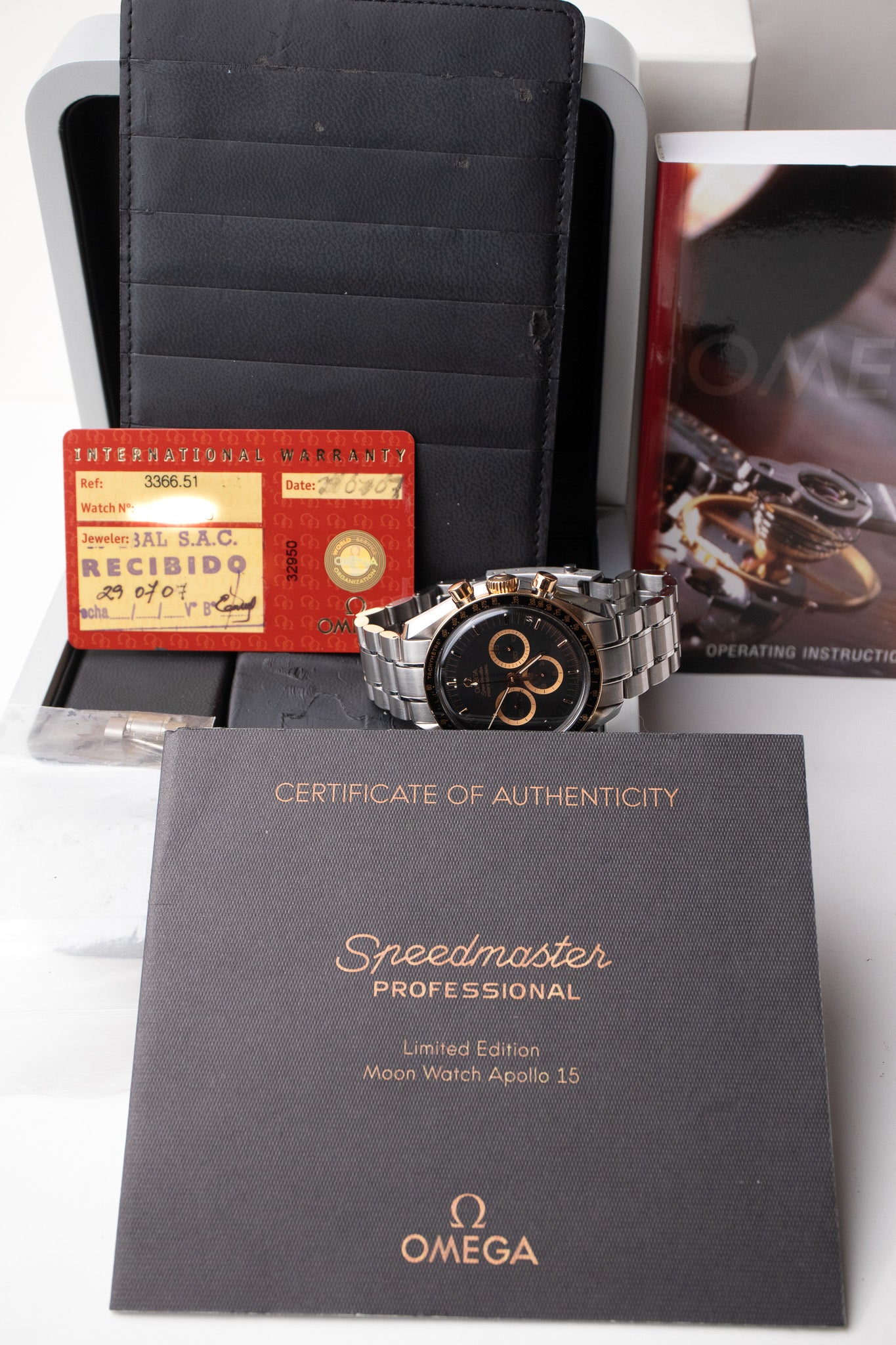 Omega Speedmaster Apollo XV 3366.51 '35th Anniversary' – Belmont