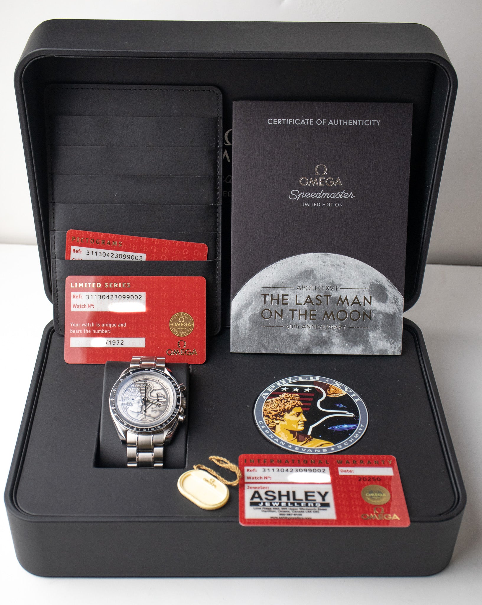 Omega Speedmaster Apollo XVII 40th Last Man On The Moon 311.30.42.30.99.002