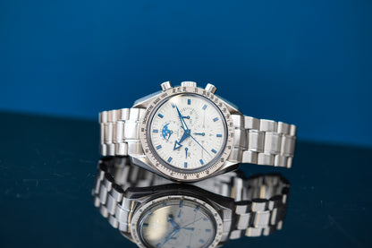 Omega Speedmaster Broad Arrow White Dial 'Moonphase' 3575.20