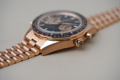 Omega Speedmaster Chrono Chime 18K Sedna Gold 522.50.45.52.03.001