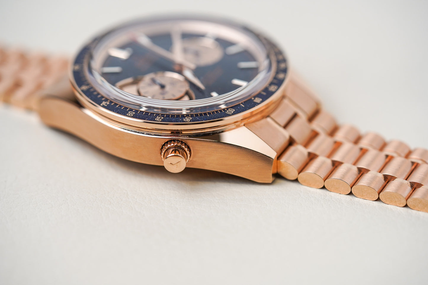 Omega Speedmaster Chrono Chime 18K Sedna Gold 522.50.45.52.03.001