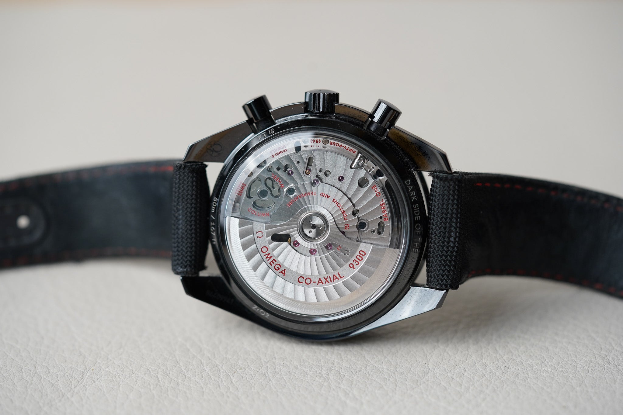 Omega speedmaster dark side of the moon black black hot sale