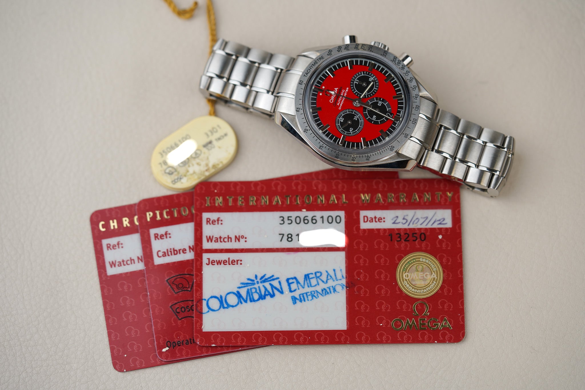 Omega Speedmaster Legend Michael Schumacher Red 3506.61 – Belmont