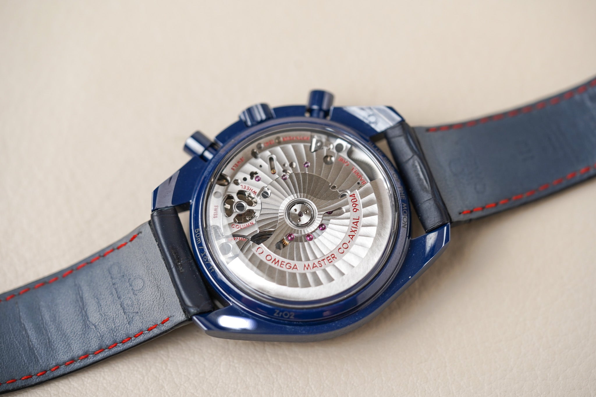 Omega Speedmaster Moonphase "Blue Side Of The Moon" Aventurine 304.93.44.52.03.002