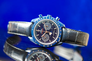 Omega Speedmaster Moonphase "Blue Side Of The Moon" Aventurine 304.93.44.52.03.002