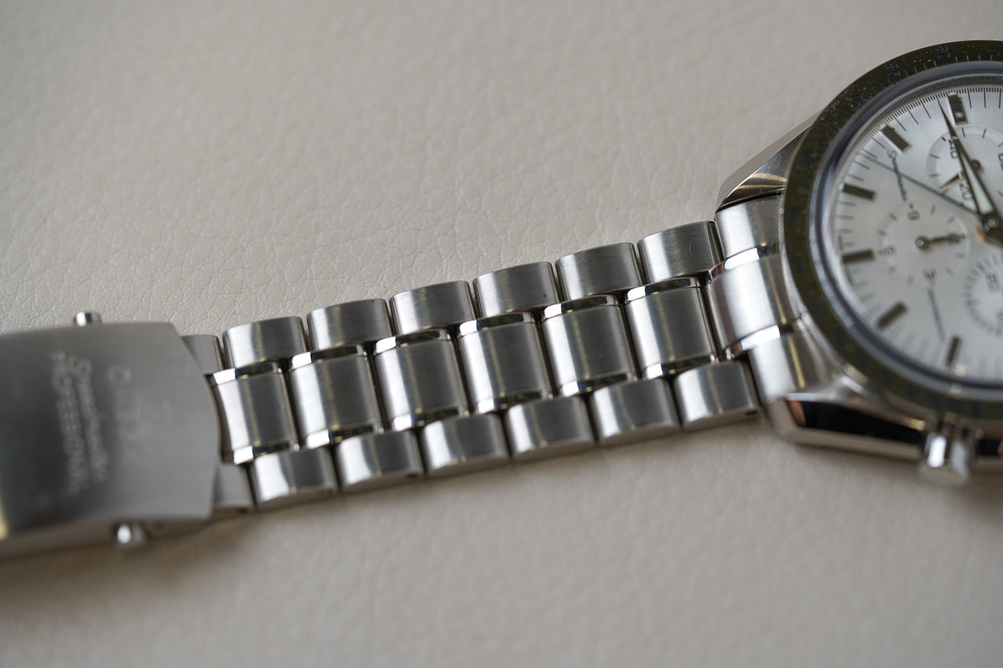 Omega Speedmaster Broad Arrow Silver Dial 'Moonphase' 3575.30